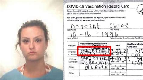 chloe fake vaccine card|Woman Arrested With Fake 'Maderna' Vaccine Card Reportedly .